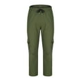 thumbnail image 5 of Men's Baggy Cargo Pants Casual Loose Fit Elastic Waist Cotton Twill Cargo Pants Army Green XXXL, 5 of 7