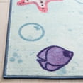 thumbnail image 5 of SAFAVIEH Kids Playhouse Underwater Hopscotch Machine Washable Area Rug, Blue/Grey, 5'5" x 7'7", 5 of 13