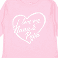 thumbnail image 4 of Inktastic I Love My Nana and Papa in White Chalk Heart Boys or Girls Long Sleeve Toddler T-Shirt, 4 of 5