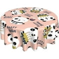 thumbnail image 2 of Happy Birthday Tablecloth, Birthday Tablecloth, Birthday Party Tablecloth Seasonal Dining-Table Cover, 60 inch Round for Home Party Picnic, 2 of 6