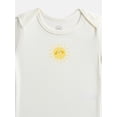 thumbnail image 5 of Wonder Nation Organic Cotton Baby Boys or Girls Short Sleeve Cotton Bodysuit, 4-Pack, Sizes 0/3 Months-6/9 Months, 5 of 5