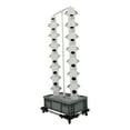 thumbnail image 6 of 56-Hole Hydroponic Growing Kit Vertical, 30L Auto Watering System w/Timer, 4 Wheels for Indoor/Outdoor, Grow Lettuce, Strawberries, Tomatoes（Grey Base）, 6 of 21
