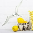 thumbnail image 2 of WHW Americana Flying Sea Gull Wall Sculpture, Handcrafted, Fine Silver Aluminum, 14 1/8 inches, 2 of 7