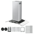 thumbnail image 6 of KFFKFF 36-inch Range Hood, 800 CFM Stainless Steel Ceiling Mounted Cooker Hood with 4 Speed Exhaust Fan and Touch Operation, Chimney Design, LED Light, Baffle Filters, Adaptable for Ducted, 6 of 9