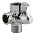 thumbnail image 5 of 3-Way Brass Chrome Diverter T Shape Adapter Valve for Shower Head Mounted, 5 of 10