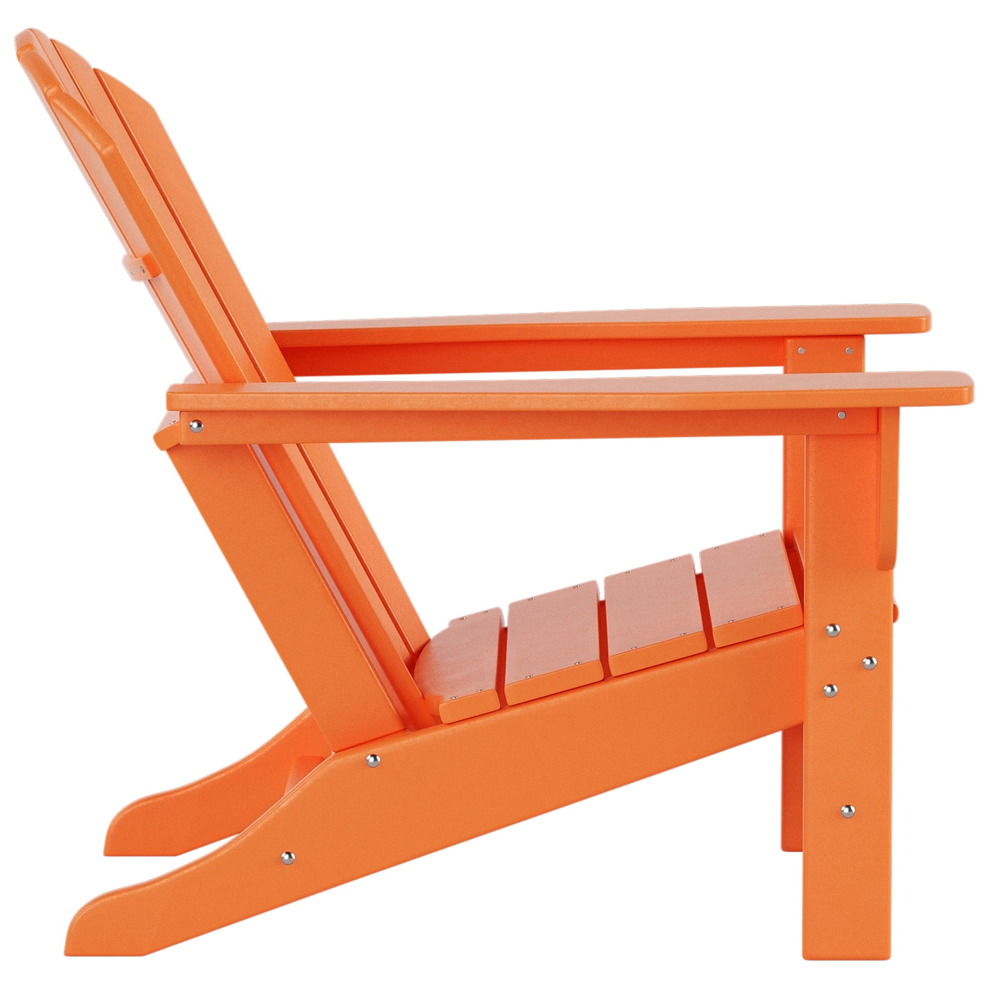 Polytrends  Altura  Outdoor Eco-Friendly All Weather Poly Patio Adirondack Chair (Set of 2) Orange