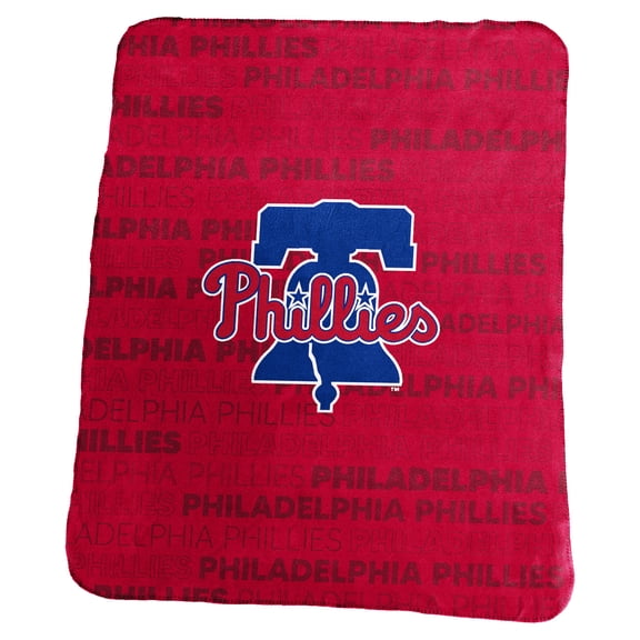 Logo Brands Philadelphia Phillies 50" x 60" Classic Fleece Throw Blanket