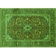 thumbnail image 1 of Ahgly Company Indoor Rectangle Medallion Green Traditional Area Rugs, 4' x 6', 1 of 1