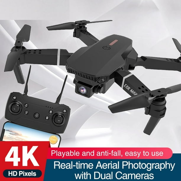 Cooligg RC Drone 4k HD Wide Angle Camera WIFI Drone Dual Camera Quadcopter Toys Black - Walmart.com