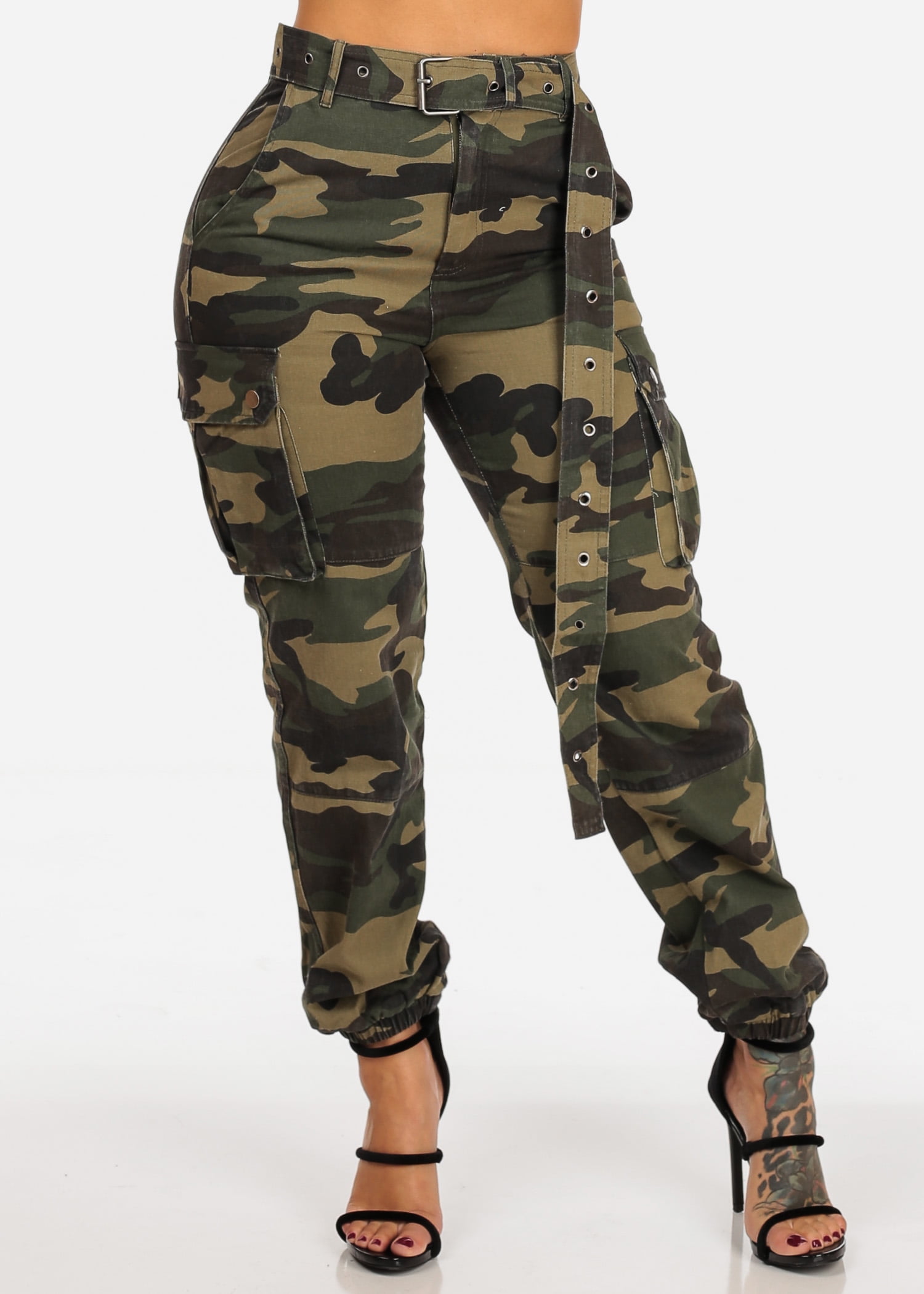 army print joggers for women
