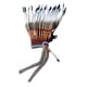 thumbnail image 1 of Sombrero indio Fernando tocado de plumas disfraz para hombres y mujeres Cosplay Negro Blanco Gris, 1 of 8