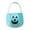 A, variant on Halloween Decorations Soft Pumpkin Candy Bucket 9.8 Inch Teal Fabric Tote Bag with Handles for Halloween Party Supplies Favors Fall Decor