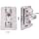 thumbnail image 2 of Jinsinto adjustable shower head holders with hanging hooks, strong adhesive, waterproof and wall mount, 2 of 5