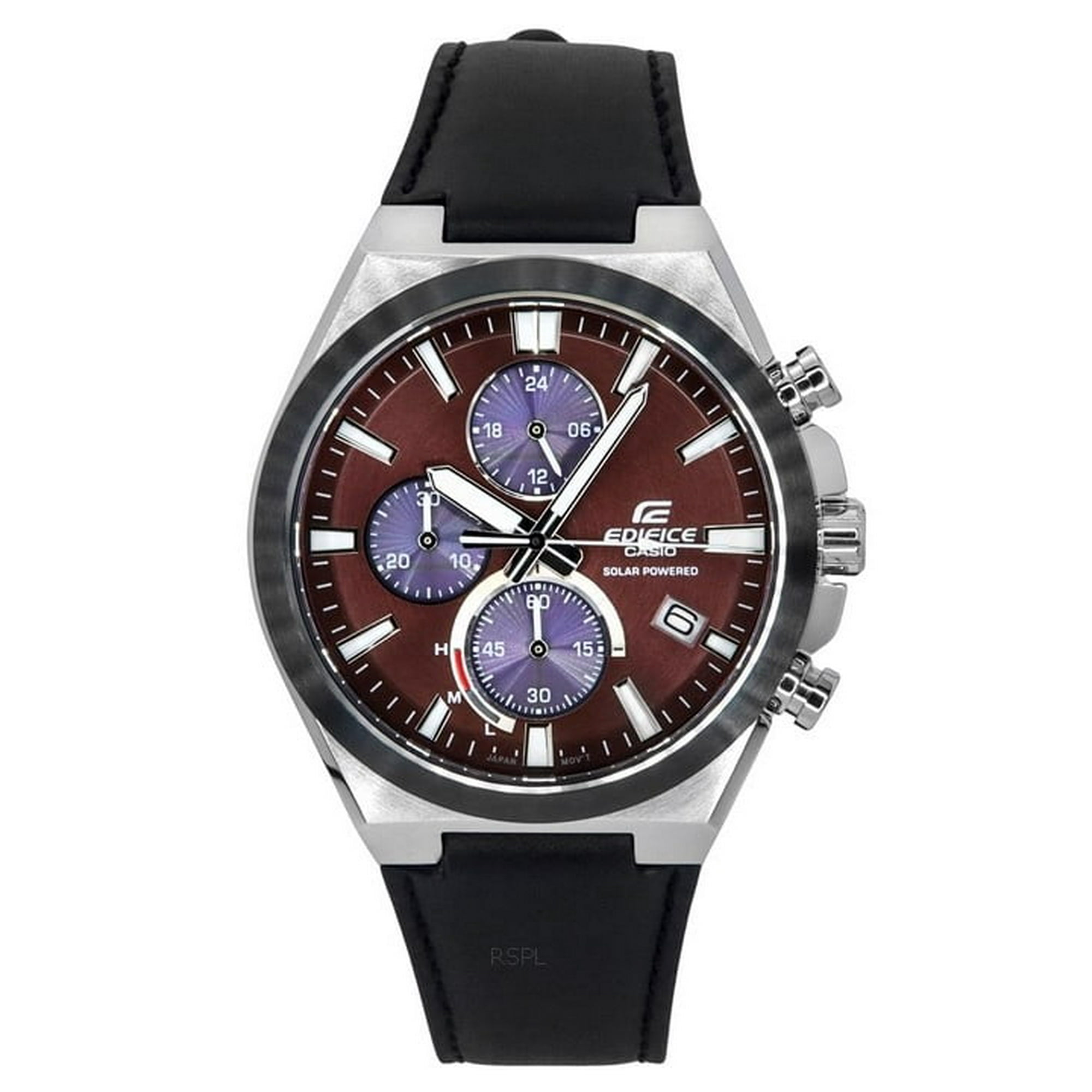 Casio men's leather strap watches online