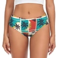 thumbnail image 1 of Fotbe Colorful Hawaii Palms Calzones Estampados para Mujer – Ropa Interior de Algodón, Cómoda, Suave y Elástica-X-Large, 1 of 6