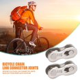 thumbnail image 1 of Durable 2 uds piezas de hebilla mágica cadena de bicicleta conector de eslabones juntas resistentes al desgaste 50 # acero MTB bicicleta de carretera hebilla de cadena, 1 of 4