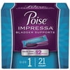 Poise Impressa Women's Incontinence Bladder Supports, Size 1, 21 Count