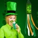thumbnail image 1 of Decoraciones para el Día de San Patricio, Accesorios para el Día de San Patricio, Regalos para el Día de San Patricio. Bandera de jardín del Día de San Patricio de 40 pulgadas con tréboles de doble ca, 1 of 6