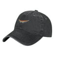 thumbnail image 2 of DouZhe Adjustable Washed Cotton Baseball Cap - Rainbow Care Love Heart Prints Vintage Dad Hat Unisex Sports Caps (Black), 2 of 7