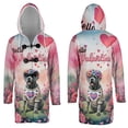 thumbnail image 3 of Hello Valentine’s Day Cane Corso Flower Crown Romantic Pink Floral All Over Print 3D Hooded Duffle Toggle Coat Italian Mastiff Dog Lover Gifts Idea - 00031, 3 of 6
