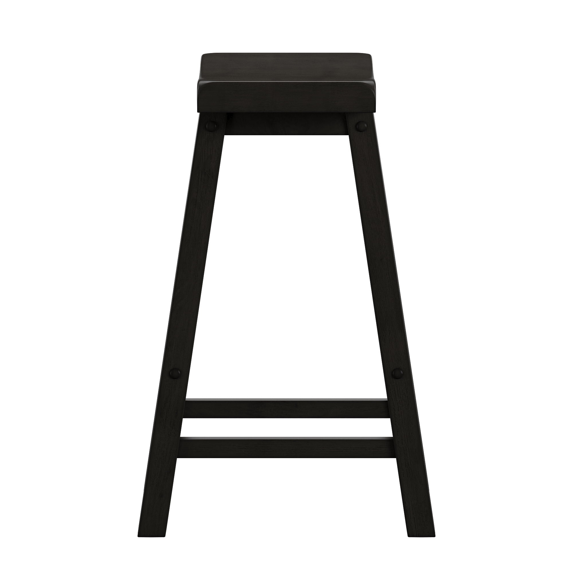 Weston Home Ashby 23 inch Backless Bar Stools, Set of 2, Vulcan Black Finish