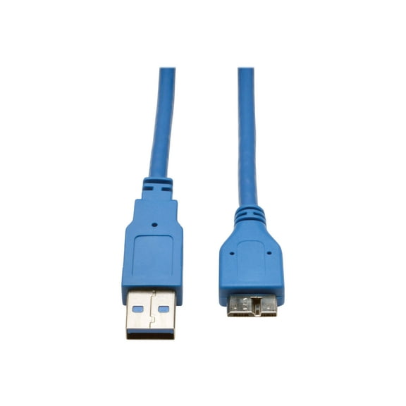 Tripp Lite U326-003 Blue USB 3.0 Super Speed Device cable (A Male to Micro - B Male)