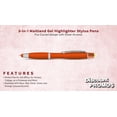 thumbnail image 2 of 10 Maitland Gel Highlighter Stylus Pens Pack - Ballpoint, Black Ink - Orange, 2 of 5
