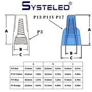 SYSTELED Red Winged Wire Nut 500 Counts/Bag 3.31lb Tough Plastic Flame-Retardant 18-8 AWG 600V