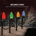 thumbnail image 2 of SEWANTA Christmas Light Yard Stakes 8.5' Tall Outdoor Light Stakes with Universal Christmas Pathway Lights (100 Pack), 2 of 5