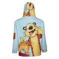 thumbnail image 3 of Calvin And Hobbes Full Zip Hoodies Hooded Long Sleeve Jacket Lightweight Sweatshirt Warm Winter Coats 3XL, 3 of 6