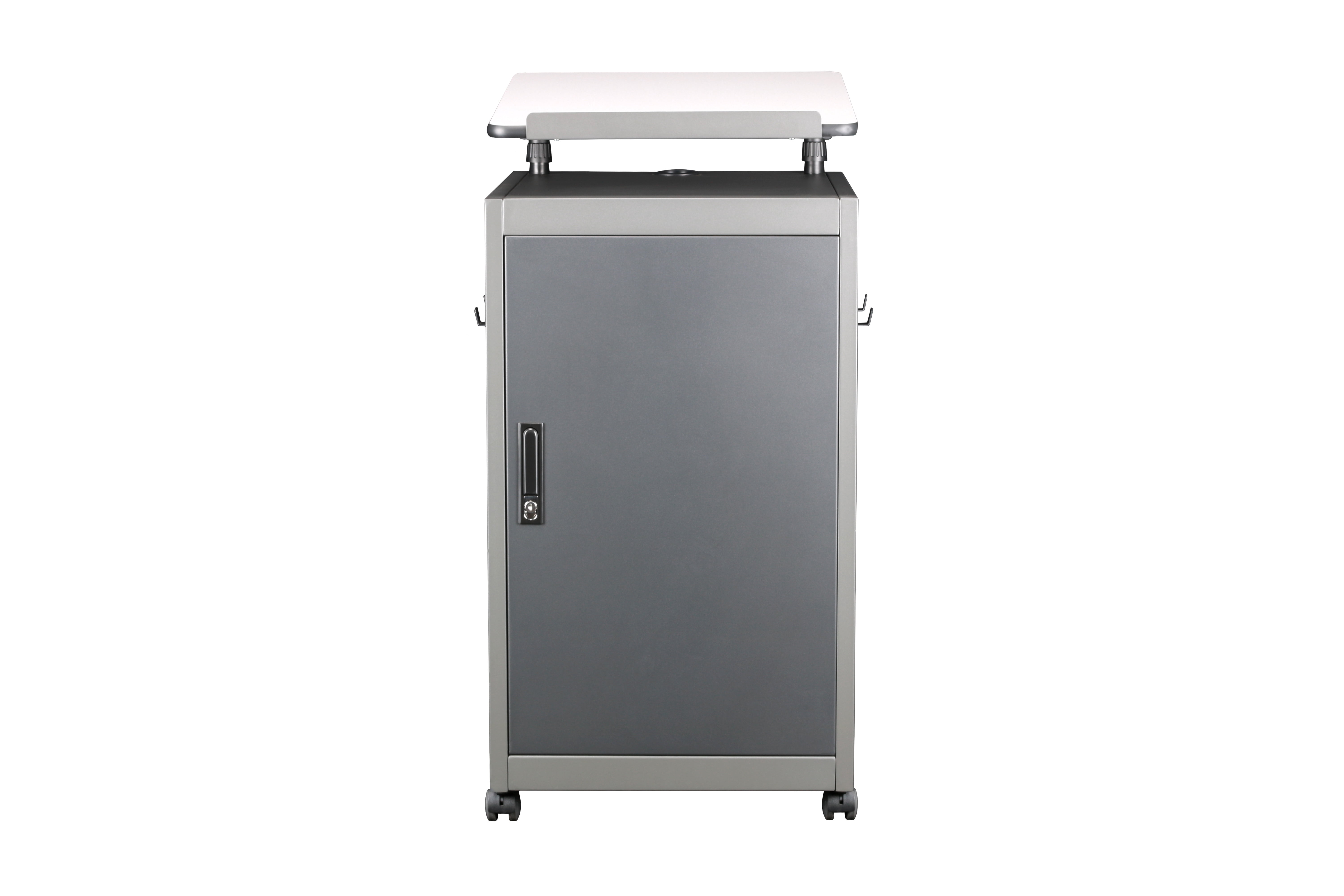 Hampden Furnishings EDU Podium Mobile Lectern, Charcoal Slate and Black