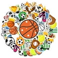 thumbnail image 2 of 35pcs-50pcs Sports Stickers Kids Stickers Sports Pack DIY Stickers for Luggage Laptop Guitar, 2 of 9