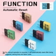 thumbnail image 4 of 1 Pack 14V DC 15A Blue ATC/ATO Automatic Mini Resettable Fuse for Car, 4 of 5