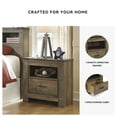 thumbnail image 4 of Signature Design by Ashley Trinell One Drawer Nightstand, Brown, 4 of 6