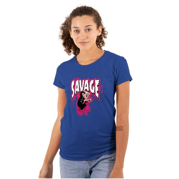 Smurfs Villain Savage Graffiti Women's T Shirt Ladies Tee Brisco Brands M