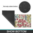 thumbnail image 6 of Pioneer Flower Floral Print Pattern Kitchen Rugs Sets Of 2,Anti Fatigue Kitchen Mat Rugs Non Slip Washable,Decorative Kitchen Floor Mats for Kitchen,Sink,Laundry,17"x30"+17"x47", 6 of 7
