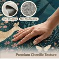 thumbnail image 6 of ODIKA 8'x10' Washable Area Rug Midnight Blue Enchanted Forest Whimsical Night Scene with Deer and Flora for King Size Bedroom Under Bed, Master Suite, Non-Shedding, Easy Care, 6 of 7
