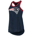 thumbnail image 2 of Women's G-III 4Her by Carl Banks Navy New England Patriots Tater Tank Top, 2 of 4