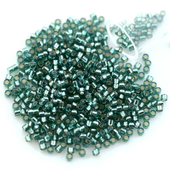 Miyuki Delica Seed Bead 11/0 Silver Lined Teal