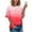 Red 1, variant on aidice Plus Size Tops for Women Trendy Short Sleeve Round Neck Loose Shirts Casual Multi Color T Shirts