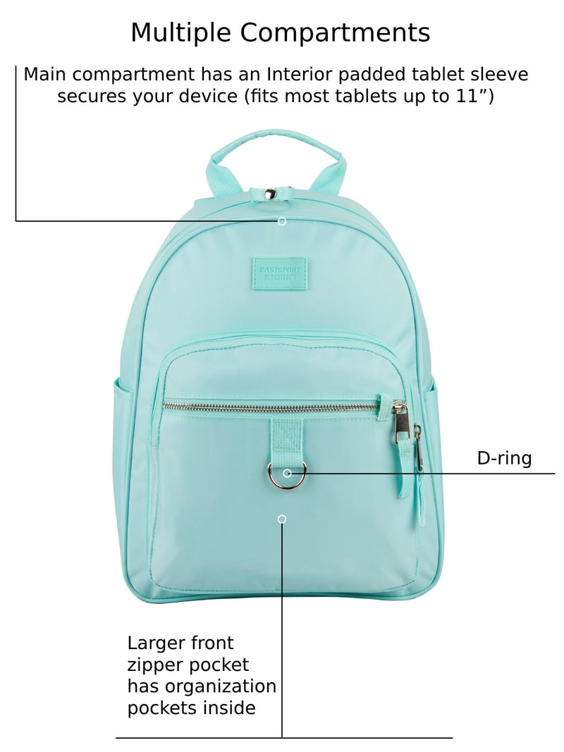 【USA製】Eastpak Backpack Mint Color Eastsport Unisex Everyday Tech Backpack, Mint Gray - Walmart.com