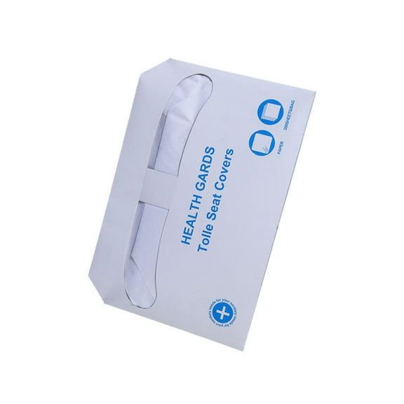 LEORX White Disposable Flushable Toilet Seat Covers 250 Sheets Wood Pulp Bathroom Accessories for Travel