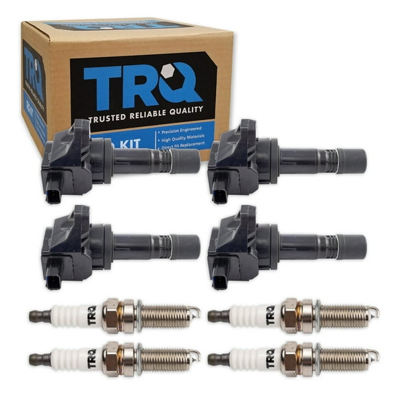 TRQ Ignition Coil & Iridium Spark Plug Kit Set for Acura ILX Honda Civic New TKA01361