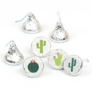 Big Dot of Happiness Prickly Cactus Party - Fiesta Party Round Candy Sticker Favors - Labels Fits Chocolate Candy (1 Sheet of 108)