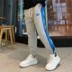 thumbnail image 3 of Pantalones casuales para hombre, estilo coreano ancho, elegante, clásico, tendencia, ropa de calle, moda suelta, estética hippie, pantalones largos de algodón para hombre S, 3 of 5