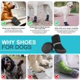 thumbnail image 5 of Black L Waterproof Dog Paw Protector Booties For Small Medium Large Dogs Outdoor Hiking Walking, 5 of 7