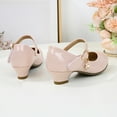 thumbnail image 5 of Girls Summer Shoes Size 1 Girls High Heeled Shoes Princess Shoes Primary School Students Single Shoes Children Leather Shoes Dress Shoes, 5 of 7
