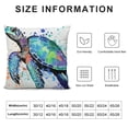 thumbnail image 5 of GOSMITH  Set of  Decorative Throw Pillow Covers Cushion Cover for Sofa Bedroom Car, Splash Ink Art Sea Animal Sea Turtle, 5 of 5
