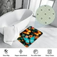 thumbnail image 3 of Butterfly Polyester Non-Slip Machine Washable Bath Rug Outdoor Carpet Bath Rugs, 3 of 6