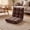Coffee, variant on Costway Adjustable 14-Position Floor Chair Folding Lazy Gaming Sofa Chair Cushioned Gray
